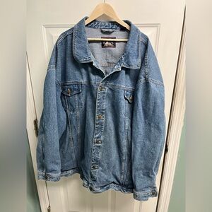 Big and Tall Canon Ridge denim trucker jacket size 7 XL 100% cotton